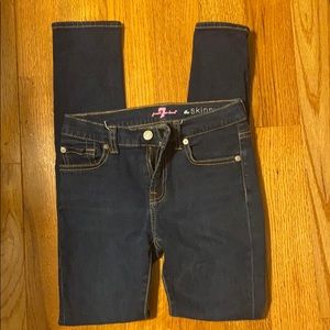 Girls 7 for all mankind skinny jeans size 14